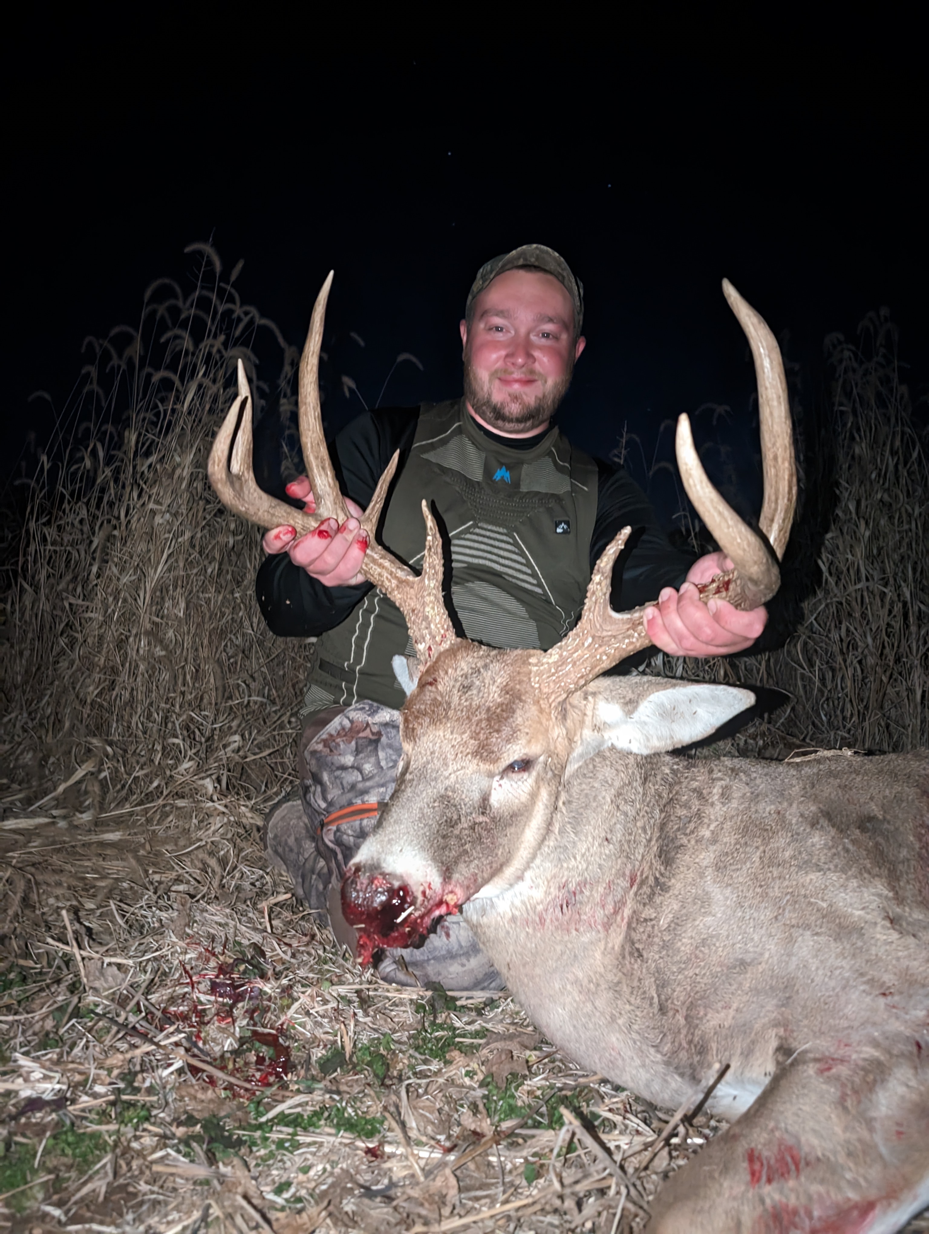 Kent with mature whitetail in engineered habitat